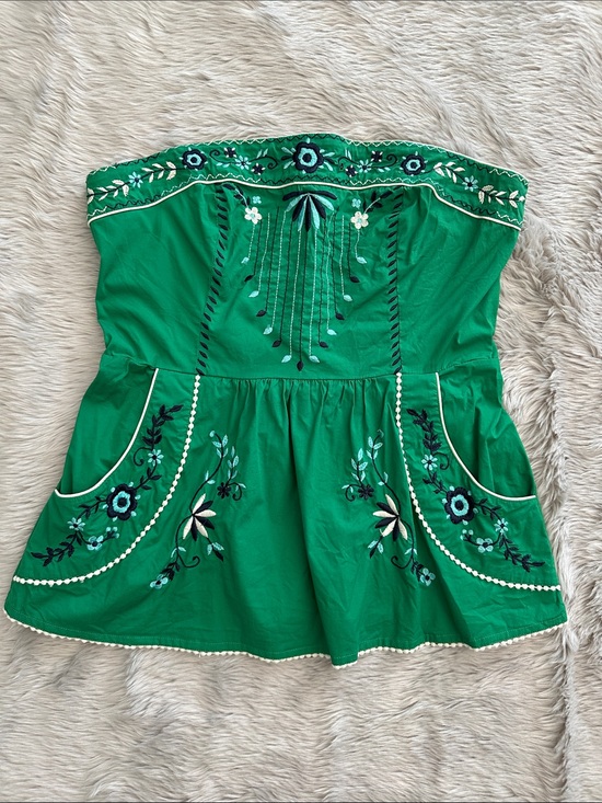 Vanessa Virginia Tops - Anthropologie Vanessa Virginia Strapless Embroidered Top